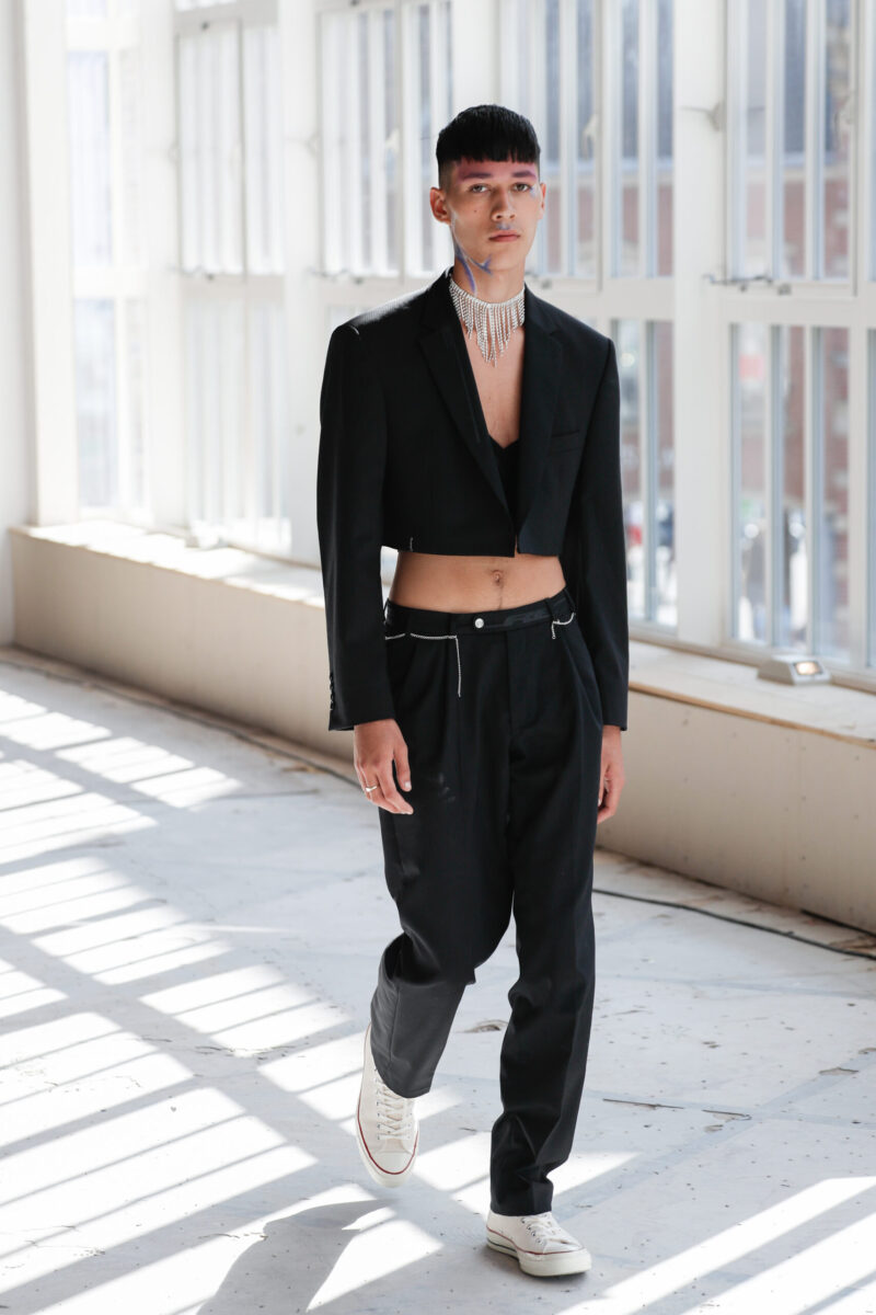 PLEATED PANTALON
