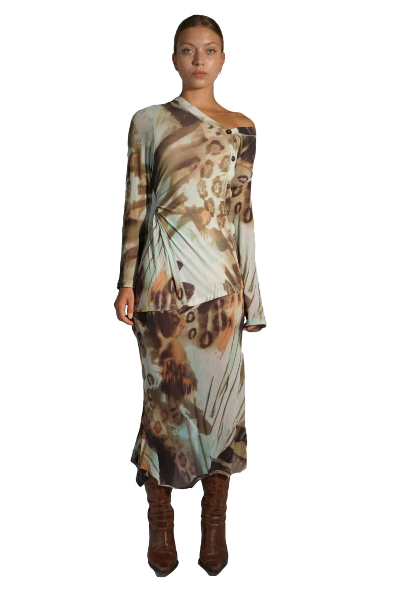Button Twist Dress